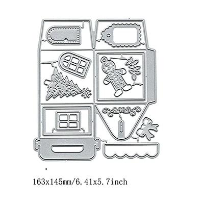 Jyyybf Christmas Die Cuts for Card Making, DIY Scrapbooking Arts Crafts Stamping, Metal Cutting Dies Stamps Arts for Gifts Silver 3 One size, Kids