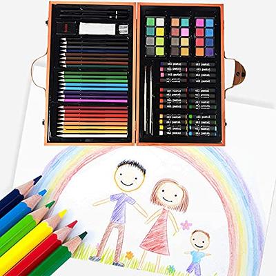 Art Set Drawing Colored Pencils Paint Brush Oil Pastels Art Supplies For  Kids