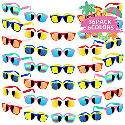 36 Pack 80's Style Neon Party Sunglasses - Fun Gift, Party Favors, Party  Toys, Goody Bag Favors