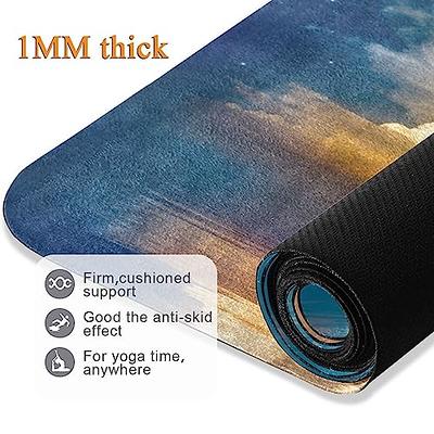 Navaris Foldable Yoga Mat for Travel - 1/8 inch (4mm) Thick Exercise Mat  for Yoga, Pilates, Workout, Gym, Fitness - Non-Slip Folding Thin Portable  Mat