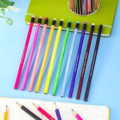 200 Pcs Fun Pencil Assortment Assorted Colorful Pencils for Kids Cute  Pencils with Eraser Colored Pencils Party Favors for Kids Trendy Fun Pencil