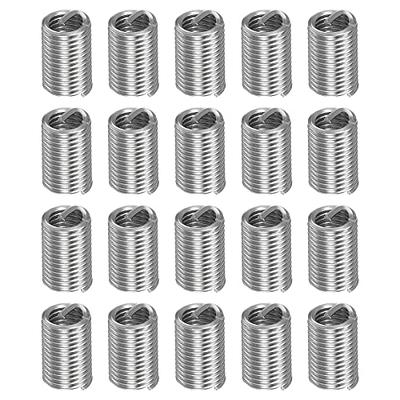 Helicoil M6 100 Pieces Wire Thread Inserts M6 Stainless Steel Helicoil Type  Spiral Wire Screw Wire Sleeve Thread Repair Insert Assortment Kit M6 x 1.0