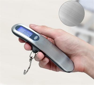 TXY Digital Luggage Scale, 110lbs/50kg Hanging Baggage Scale with Backlit  LCD Display, Portable Suitcase Weighing Scale, Travel Luggage Weight Scale
