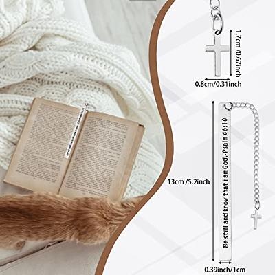 Bible Verses Bookmarks, Inspirational Christian Gifts for Men Women,  Religious Gifts for Book Lover (The Lord Will Guide You Always - Black)