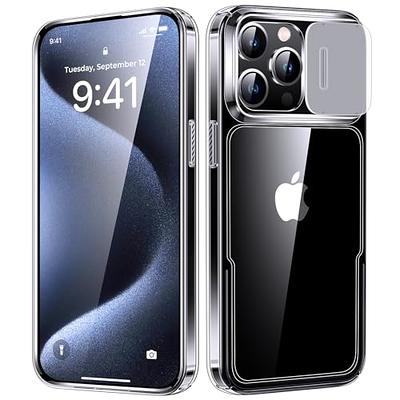 Humixx Crystal Clear for iPhone 15 Pro Max Case with Camera Cover [NO  Magnetic Strip] [14FT Military Protection] Slim Protective Shockproof  Bumper Case for iPhone 15 Pro Max Phone Case 6.7-Clear 