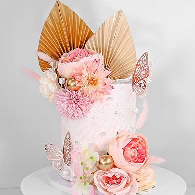 Buy Elegant White Dried Spear Palm Flower DIY Cake Topper Box Floral Cake  Topper Online in India - Etsy