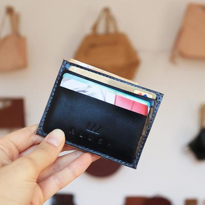 Black Small Leather Wallet, Thin Minimalist Wallet For Men, Front Pocket  Wallet, Slim Rfid Card Case, Black - Yahoo Shopping
