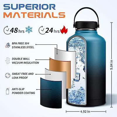 Frost Buddy 24oz Buddy Water Bottle with Straw, Lid & Paracord Handle, 24- Hour Insulated Water Bottle, 24 oz Leak Free