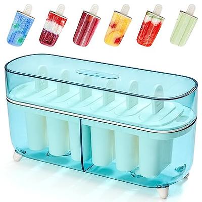 Tovolo Traditional Popsicle Making Tray Ice Pop Molds, Set of 6, Green