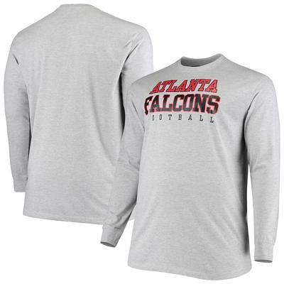 Men's Charcoal Atlanta Falcons Big & Tall Logo Pullover Hoodie