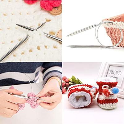 16 PCS Jumbo Bent Tip Tapestry Needles and Large-Eye Blunt Steel Darning  Yarn Needles Sewing Needles for Knitting Crochet 1