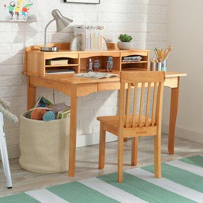 Costway Adjustable Height Kids Study Desk Drafting Table w/Bookshelf&Hutch  Grey 