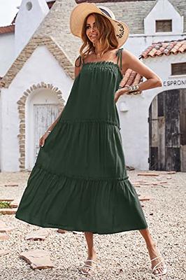 Summer Dresses for Women 2023, Womens Casual Loose Maxi Sundress Long  Dresses Sleeveless Summer Beach Dress with Pockets # Clearance Items Under  10