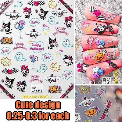  Cute Nail Stickers Cartoon Nail Art Decals 3D Self Adhesive  Cute Anime Nail Sticker Nail Decoration for Girls Kids Women Manicure Tips  Decoration Supplies (6 Sheets) : Beauty & Personal Care