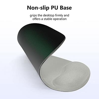 Soqool Mouse Pad, Ergonomic Mouse Pad with Comfortable Gel Wrist Rest  Support and Lycra Cloth, Non-Slip PU Base for Easy Typing Pain Relief,  Durable and Washable, Grey - Yahoo Shopping