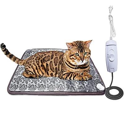 Pet Electric Heating Pad for Dogs and Cats with Anti-bite Steel Cord Waterproof Adjustable Dog Warm Bed Mat Heated Pet Pad for Pets Beds Pets Blankets