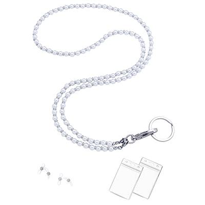 XCHIN Lanyards for Keys, White Keychain Long Lanyard for Women Men, Cute  Neck Lanyard for ID Badges Wallet