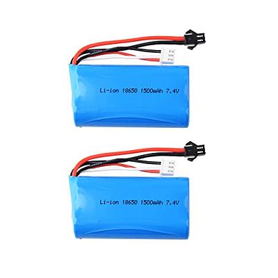  FPVERA Rc Car Battery - 2 Pack 500mah Batteries 3.7V