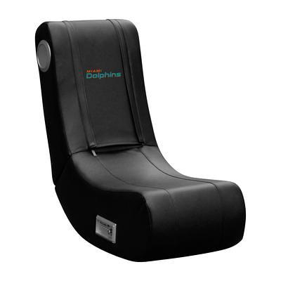 DreamSeat Xpression Gaming Chair with Miami Dolphins Helmet Logo in Black