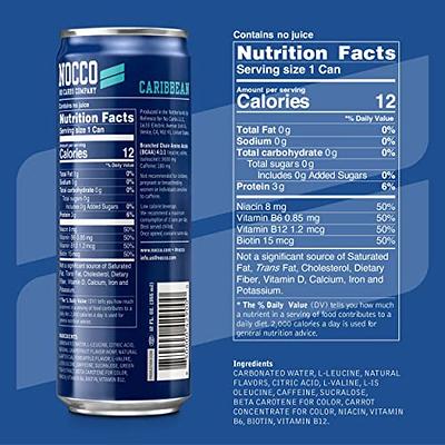 Nocco Bcaa Variety Pack 12 X 12 Fl Oz Carbonated, Zero Sugar, Lo