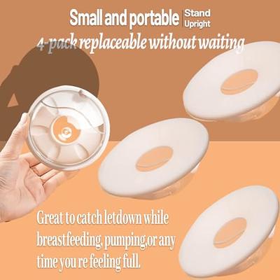 Lukinuo Milk Collector for Breastfeeding 2 Pack Breast Milk Catcher  Silicone Breast Pad Nursing Cup Milk Saver for Nursing Moms Protect Sore  Nipples
