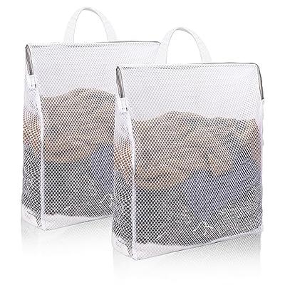 2 Size Zippered Mesh Laundry Wash Bags Delicates Lingerie Bra