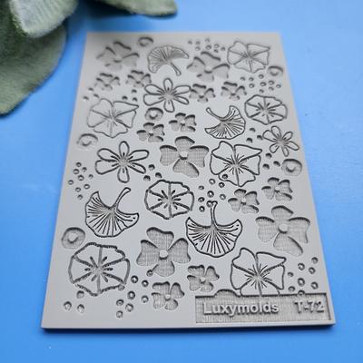 Embossing Stamp For Polymer Clay Floral Texture Plate Flower Debossing Acrylic  Stamps - Yahoo Shopping