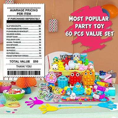 100 Pcs Sticky Hands Party Favors, Bulk Stretchy Toys, Treasure Box Toys  For Classroom Rewards, Kids' Party Supplies For Pinata Stuffers, Carnival