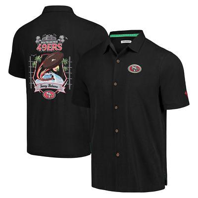 San Francisco 49ers Tommy Bahama Black Tidal Kickoff Shirt, hoodie