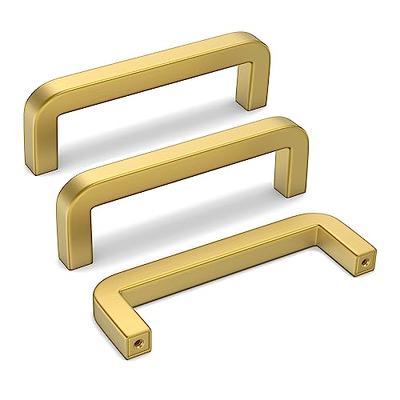 goldenwarm 5 Pack Cabinet Handles Black and Gold Cabinet Pulls 3