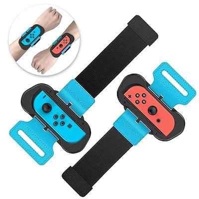  [2 Pack] Leg Strap for Nintendo Switch Sports Play Soccer/Switch  Ring Fit Adventure, for Joy Cons Switch OLED Model Controller Game  Accessories,Adjustable Elastic Strap,Two Size for Adults & Children : Video