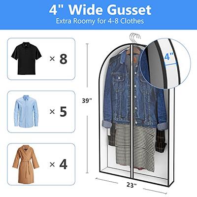  40 Garment Bags with 8 Gussetes, Garment Bags for