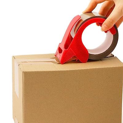 Clear and Brown Packing Tape with Dispenser -2.7mil x 1.88 x 55Y