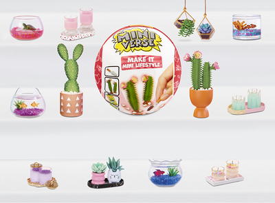 MGA's Miniverse Make It Mini Lifestyle Series 1 Succulents Pack Bundle (3  Pack) Mini Collectibles, Mystery Blind Packaging, DIY, Resin Play, Replica