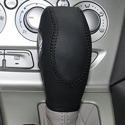 JI Loncky Leather Gear Shift Knob Cover for Ford Focus 2012 2013