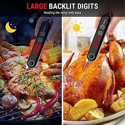 ThermoPro Digital Meat Thermometer for Cooking Instant Read Food Thermometer  with Probe and Backlight for Oil Deep Fry Smoker BBQ Grill Kitchen Candy -  Yahoo Shopping