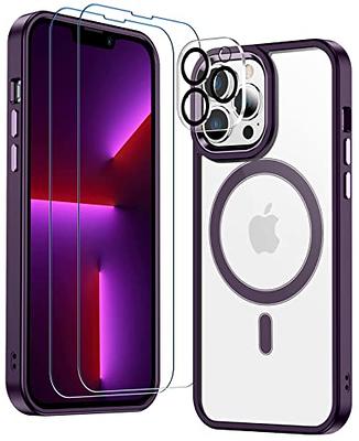  Red2Fire Magnetic for iPhone 15 Plus Case for iPhone 14 Plus  Case Clear, [Compatible with Magsafe][2X Glass Screen Protector+Camera Lens  Protector] [Not Yellowing] Slim Phone Case 6.7 inch - Clear 