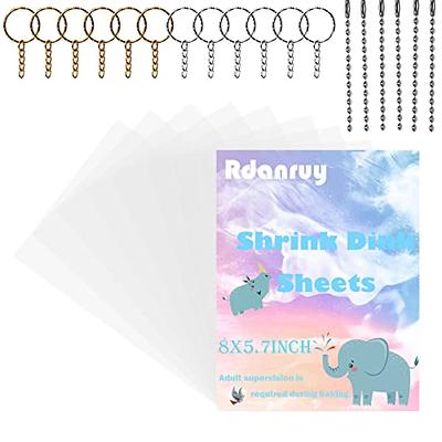 Rdanruy 15PCS Shrink Plastic Sheets Sanded Shrink Films Paper with keychain  Accessories for Creative Craft DIY Ornaments - Yahoo Shopping