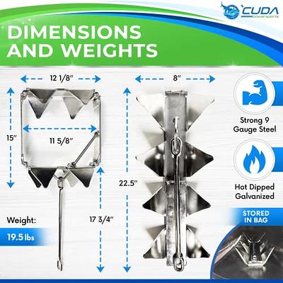 Cuda Powersports Boat Anchor Kit - Ultimate Boat Anchor Kit 19lb