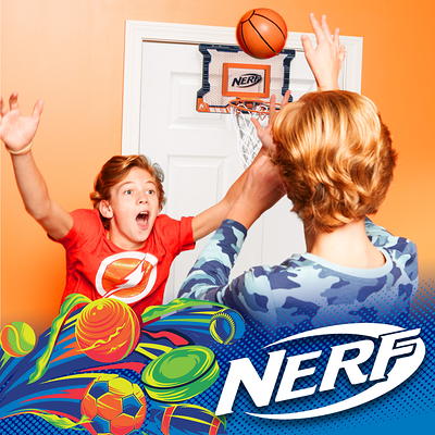NERF Over the Door Mini Basketball Hoop Set - Pro Hoop Mini Hoop Set with  NERF Foam Basketball - Steel Rim Great for Dunking - Perfect Bedroom +  Office Accessory Hoop - Yahoo Shopping
