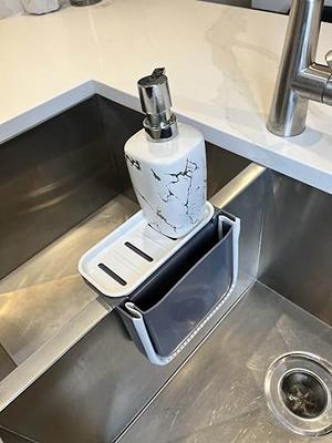 BSKSSK Sink Caddy,Kitchen Sink Organizers Sponge Holder for Kitchen Sink, Dish Soap Scrubber Holder with Removable Drain Pan,Sink Brush Holder for  Scrubber - Yahoo Shopping