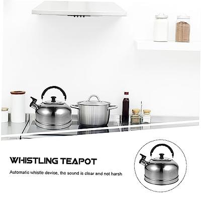 DclobTop Stove Top Whistling Tea Kettle 2.5 Quart Classic Teapot Mirror  Polished Culinary Grade Stainless Steel Teapot for Stovetop