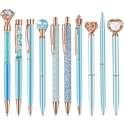 OXYEFEI Personalized Glitter Pens, 11 Pcs Beautiful Sparkle Pens, Fancy  Pens for Women, Bling Dynamic Liquid Sand Pen Office Supplies Gift