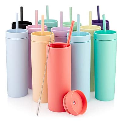 8oz 6pk Plastic Cool Colors Kids' Short Tumblers - Pillowfort™