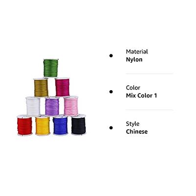 10 Sets , 0.8mm Craft Polyamide Beading String for Jewelry Making, 2 Style  to Choose A 