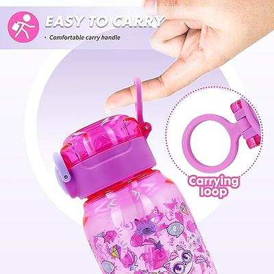 Kids Water Bottle With Straw For School Leak Proof Toddler Water