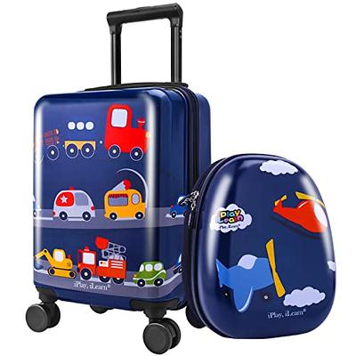 UFNDC Kids Suitcase for Girls, Unicorn Luggage Rolling with Wheels