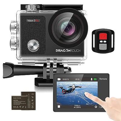 Apexcam Action Camera 4K Sports Camera 20MP 40M 170°Wide-Angle WiFi  Waterproof Underwater Camera with 2.4G Remote Control 2 Batteries 2.0'' LCD  Ultra