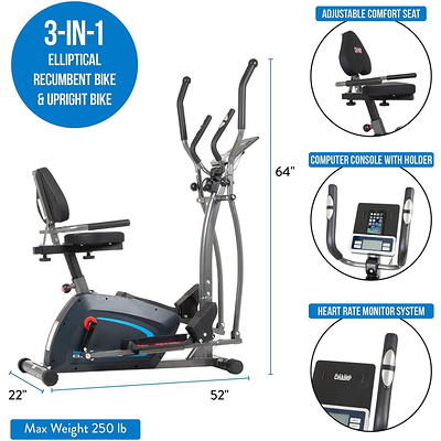 Body Flex Sports Body Champ Manual Resistance Cross-trainer Elliptical