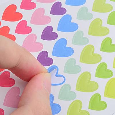 24 Sheets Red Heart Stickers Love Sticker Mini Heart Shaped Stickers  Envelope